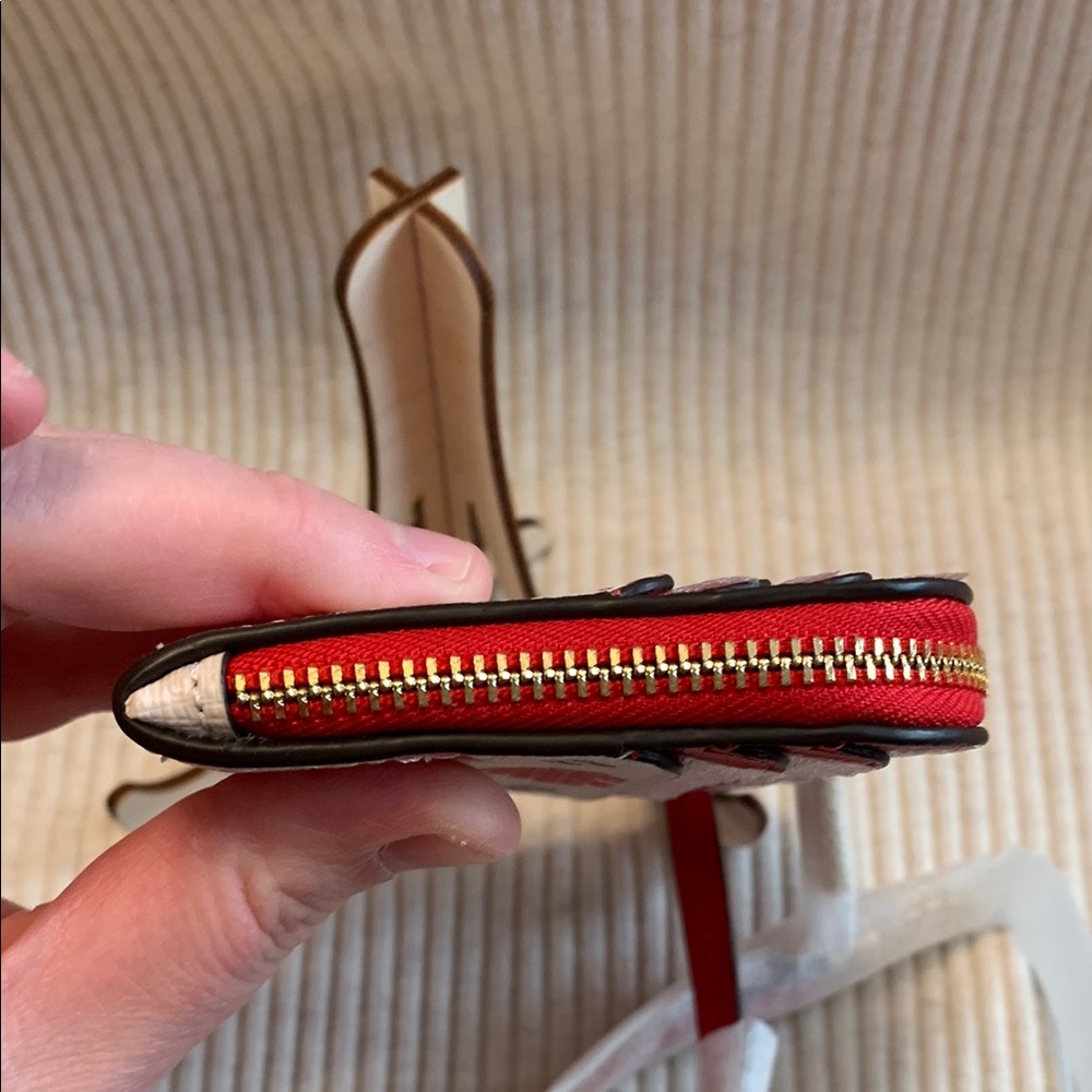 Kate Spade Red and White Heart Wallet - Picture 7 of 12